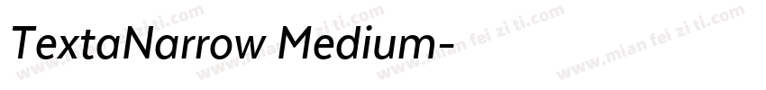 TextaNarrow Medium字体转换